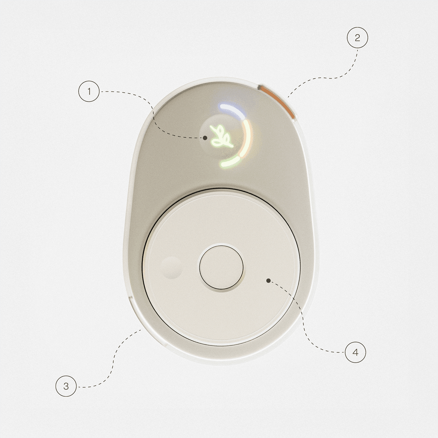 The Collector, with numbered controls and features