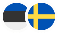 Estonian and Swedish flags